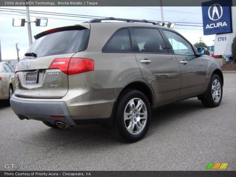 Mocha Metallic / Taupe 2009 Acura MDX Technology