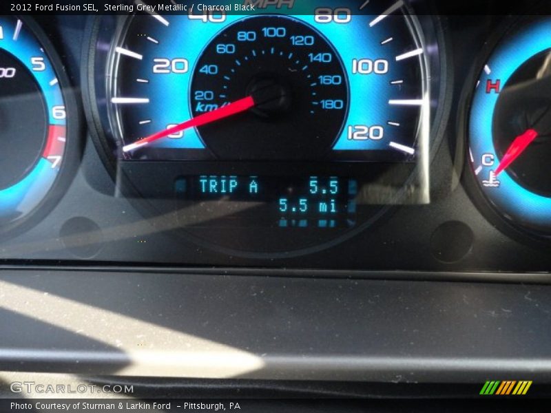 Sterling Grey Metallic / Charcoal Black 2012 Ford Fusion SEL