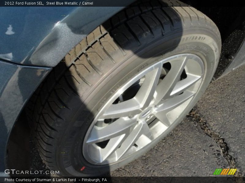 Steel Blue Metallic / Camel 2012 Ford Fusion SEL