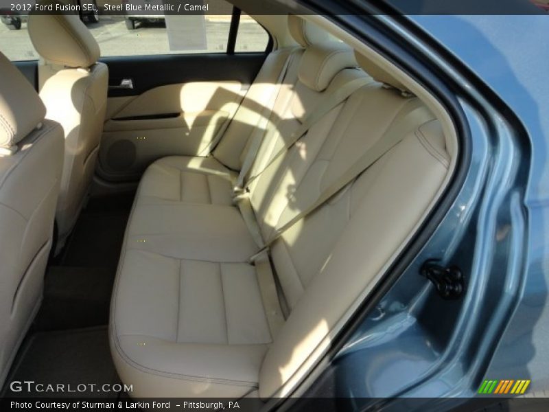 Steel Blue Metallic / Camel 2012 Ford Fusion SEL