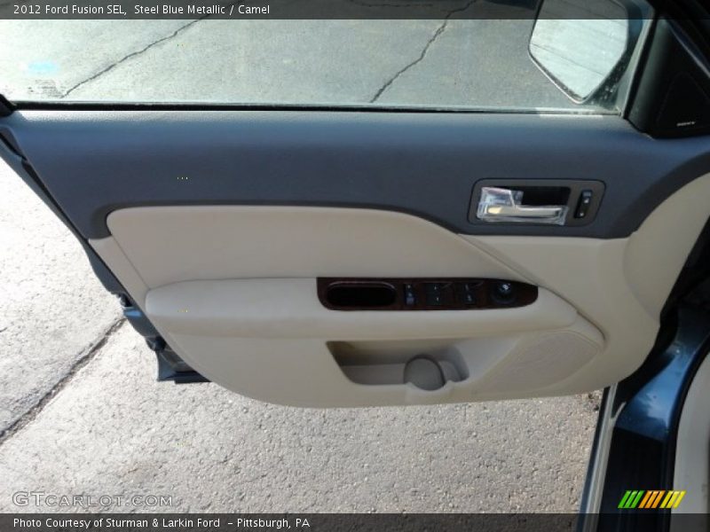 Steel Blue Metallic / Camel 2012 Ford Fusion SEL