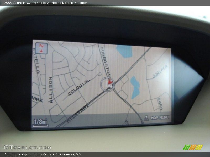 Mocha Metallic / Taupe 2009 Acura MDX Technology