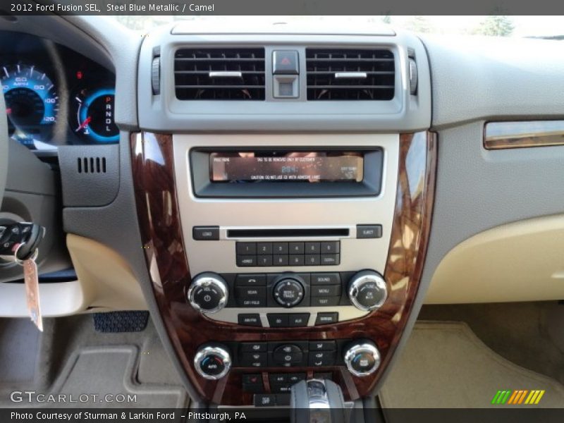 Steel Blue Metallic / Camel 2012 Ford Fusion SEL
