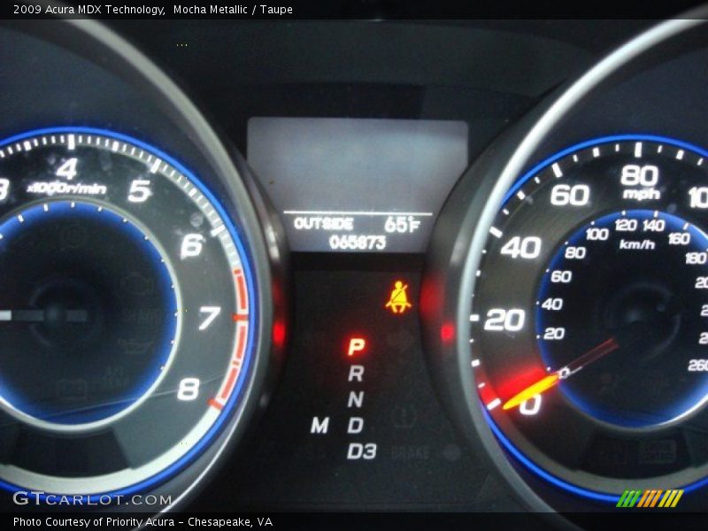 Mocha Metallic / Taupe 2009 Acura MDX Technology