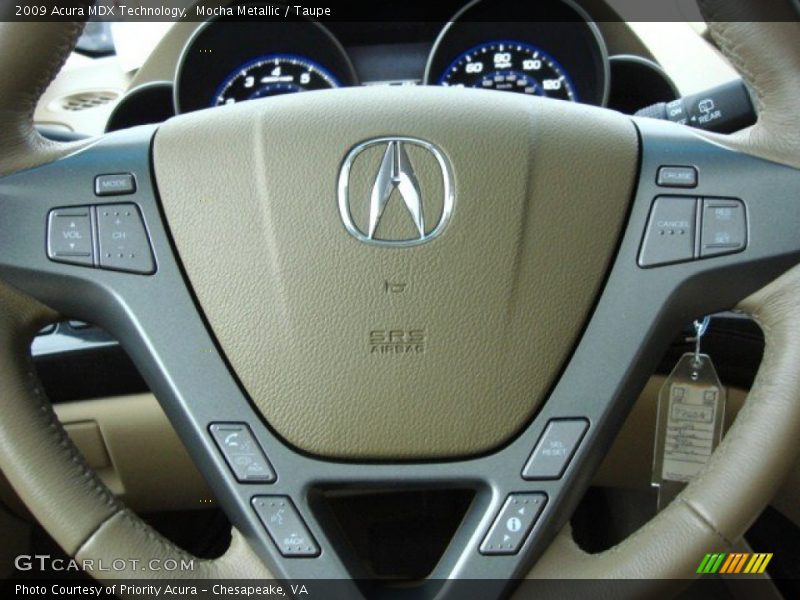 Mocha Metallic / Taupe 2009 Acura MDX Technology