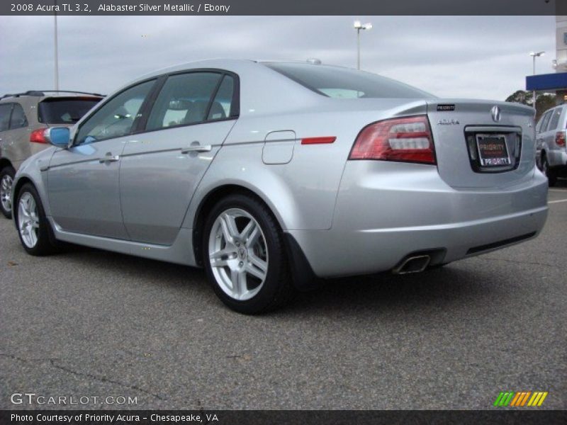 Alabaster Silver Metallic / Ebony 2008 Acura TL 3.2