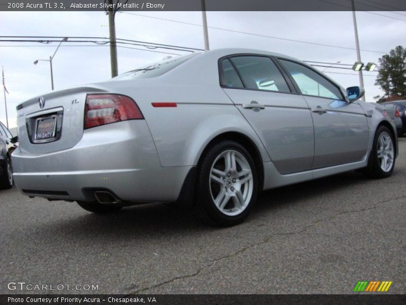 Alabaster Silver Metallic / Ebony 2008 Acura TL 3.2