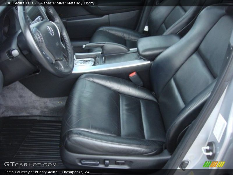 Alabaster Silver Metallic / Ebony 2008 Acura TL 3.2