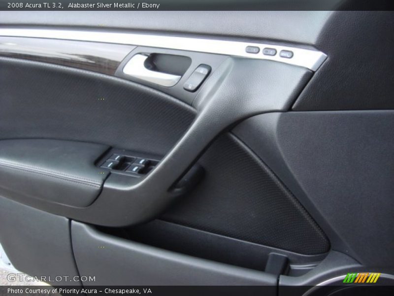 Alabaster Silver Metallic / Ebony 2008 Acura TL 3.2