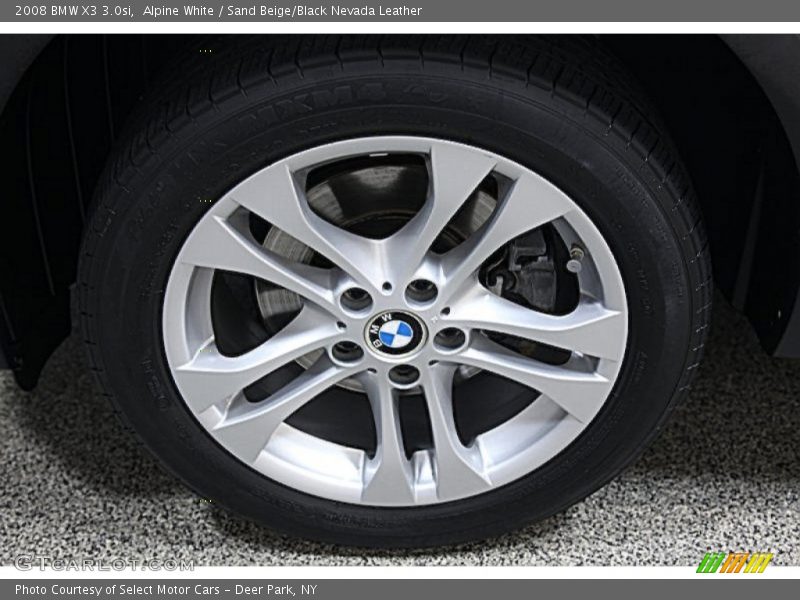 Alpine White / Sand Beige/Black Nevada Leather 2008 BMW X3 3.0si