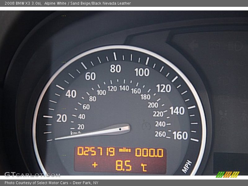 Alpine White / Sand Beige/Black Nevada Leather 2008 BMW X3 3.0si