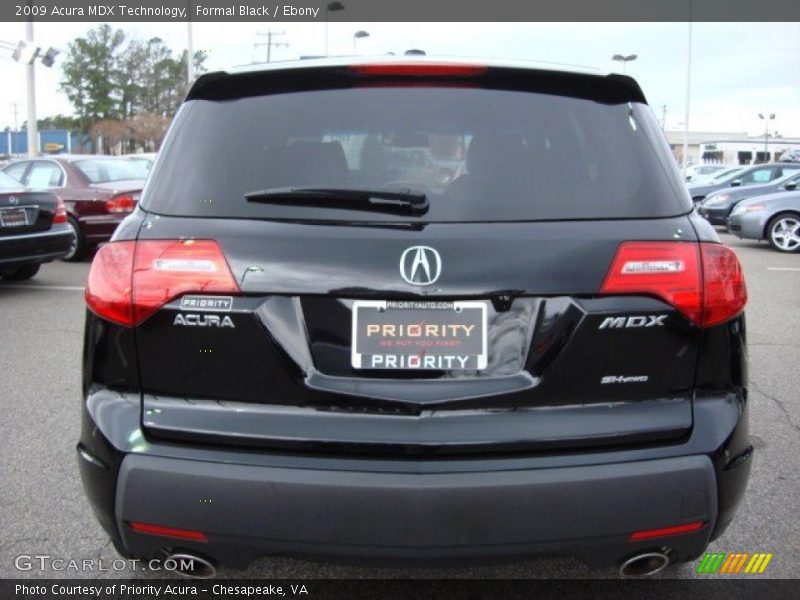 Formal Black / Ebony 2009 Acura MDX Technology