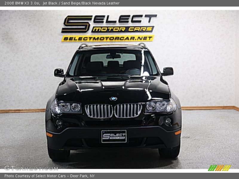 Jet Black / Sand Beige/Black Nevada Leather 2008 BMW X3 3.0si