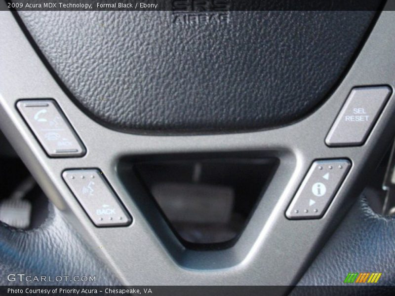 Formal Black / Ebony 2009 Acura MDX Technology