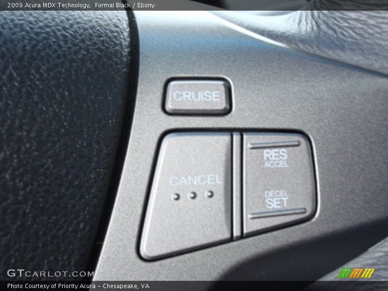 Formal Black / Ebony 2009 Acura MDX Technology