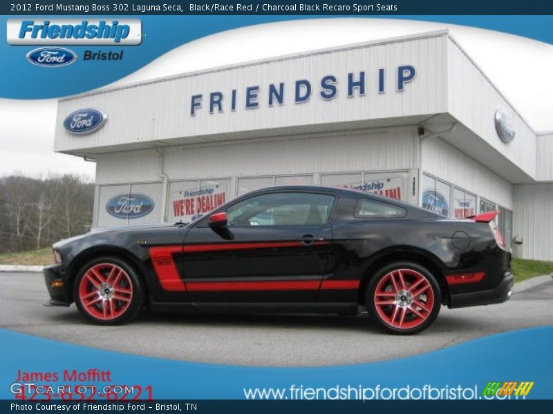Black/Race Red / Charcoal Black Recaro Sport Seats 2012 Ford Mustang Boss 302 Laguna Seca