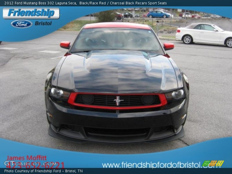 Black/Race Red / Charcoal Black Recaro Sport Seats 2012 Ford Mustang Boss 302 Laguna Seca