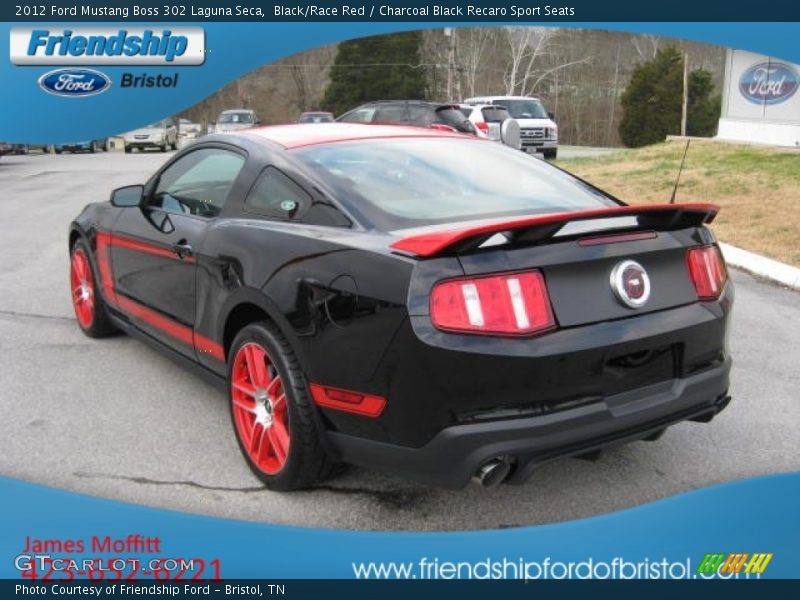 Black/Race Red / Charcoal Black Recaro Sport Seats 2012 Ford Mustang Boss 302 Laguna Seca