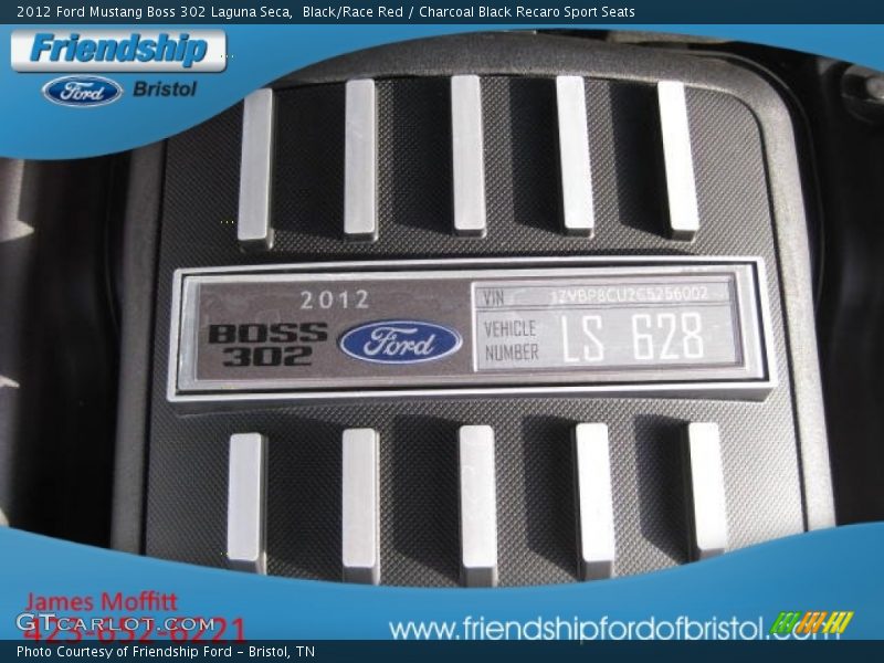 Black/Race Red / Charcoal Black Recaro Sport Seats 2012 Ford Mustang Boss 302 Laguna Seca