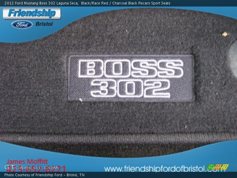 Black/Race Red / Charcoal Black Recaro Sport Seats 2012 Ford Mustang Boss 302 Laguna Seca