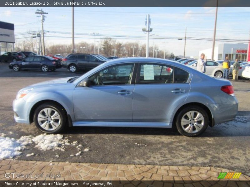 Sky Blue Metallic / Off-Black 2011 Subaru Legacy 2.5i