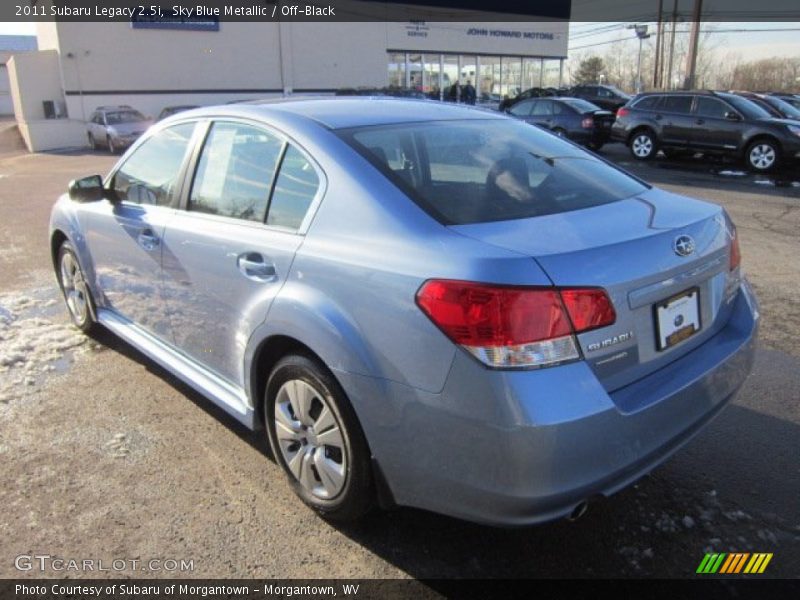 Sky Blue Metallic / Off-Black 2011 Subaru Legacy 2.5i