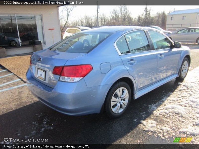 Sky Blue Metallic / Off-Black 2011 Subaru Legacy 2.5i
