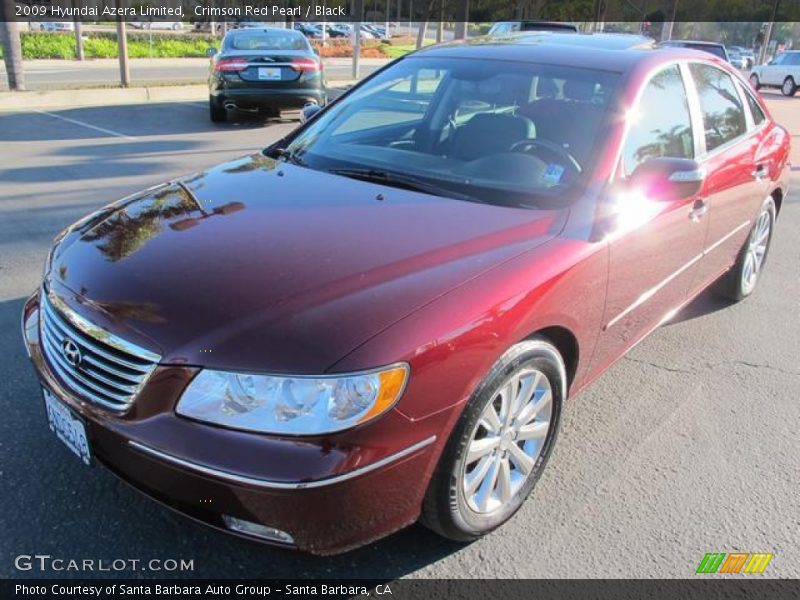 Crimson Red Pearl / Black 2009 Hyundai Azera Limited