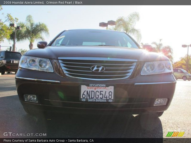 Crimson Red Pearl / Black 2009 Hyundai Azera Limited