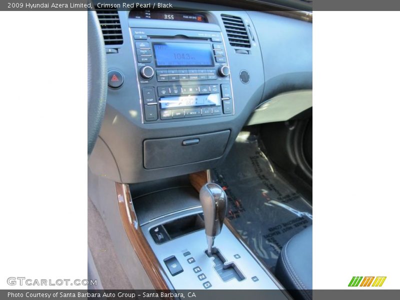 Crimson Red Pearl / Black 2009 Hyundai Azera Limited