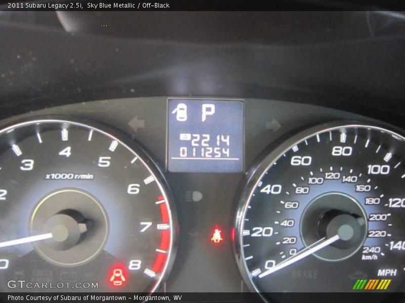 Sky Blue Metallic / Off-Black 2011 Subaru Legacy 2.5i