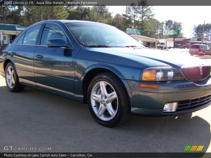 Aqua Blue Metallic / Medium Parchment 2002 Lincoln LS V8