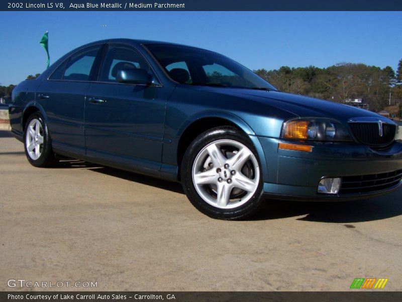 Aqua Blue Metallic / Medium Parchment 2002 Lincoln LS V8