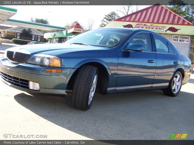 Aqua Blue Metallic / Medium Parchment 2002 Lincoln LS V8