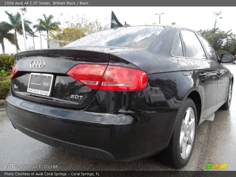 Brilliant Black / Black 2009 Audi A4 2.0T Sedan
