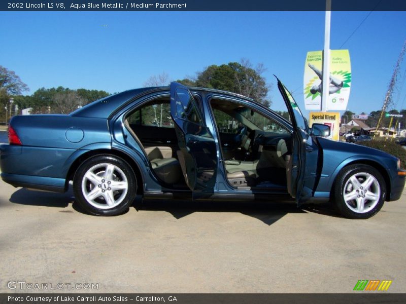 Aqua Blue Metallic / Medium Parchment 2002 Lincoln LS V8