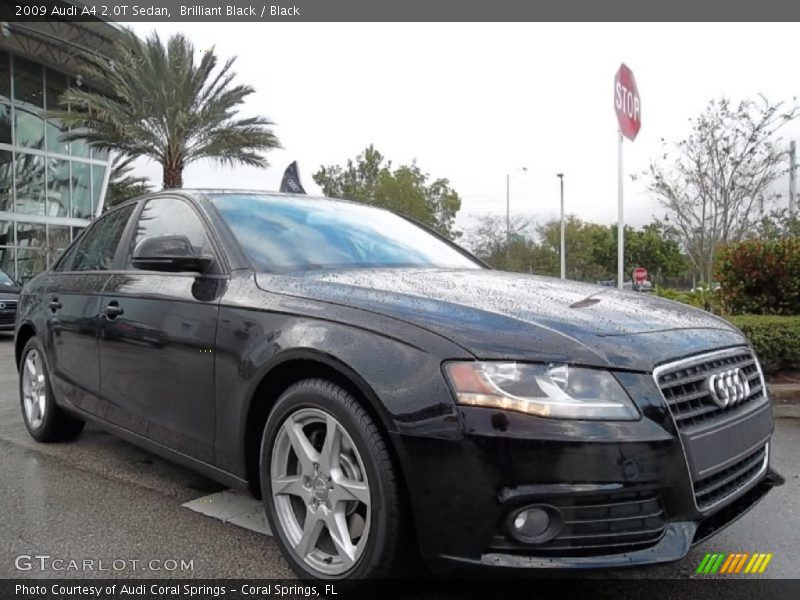Brilliant Black / Black 2009 Audi A4 2.0T Sedan
