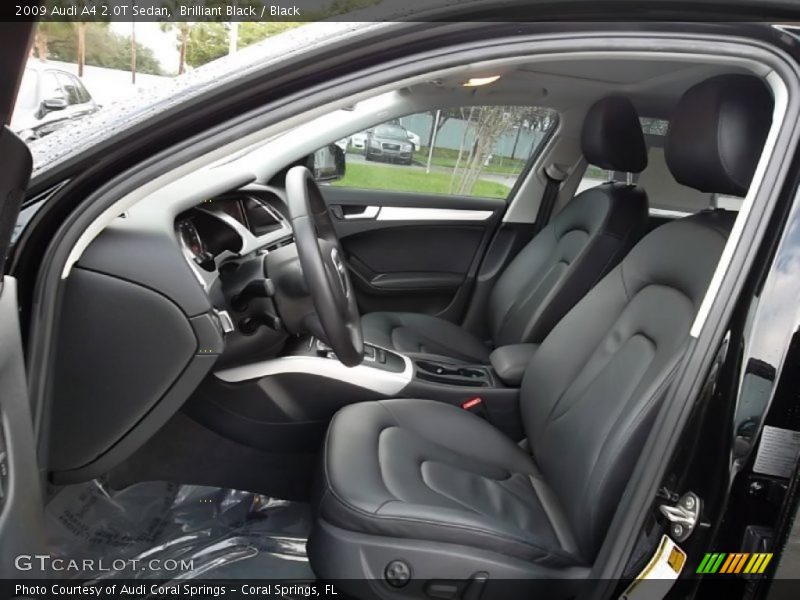  2009 A4 2.0T Sedan Black Interior
