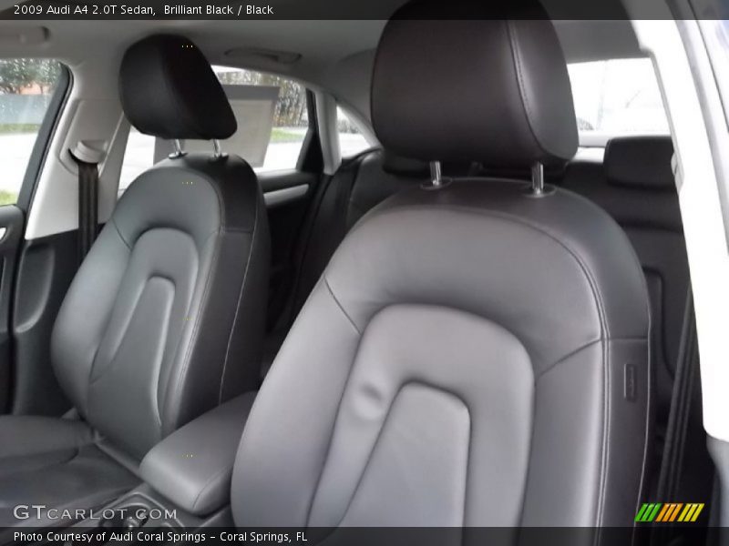  2009 A4 2.0T Sedan Black Interior