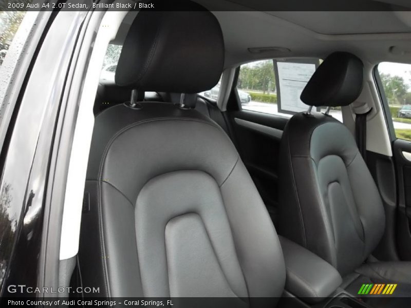  2009 A4 2.0T Sedan Black Interior