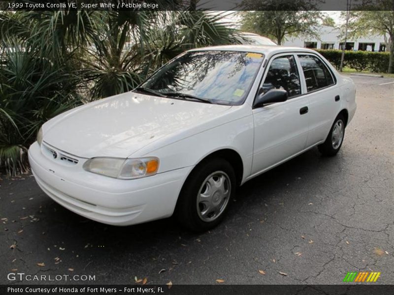 Super White / Pebble Beige 1999 Toyota Corolla VE