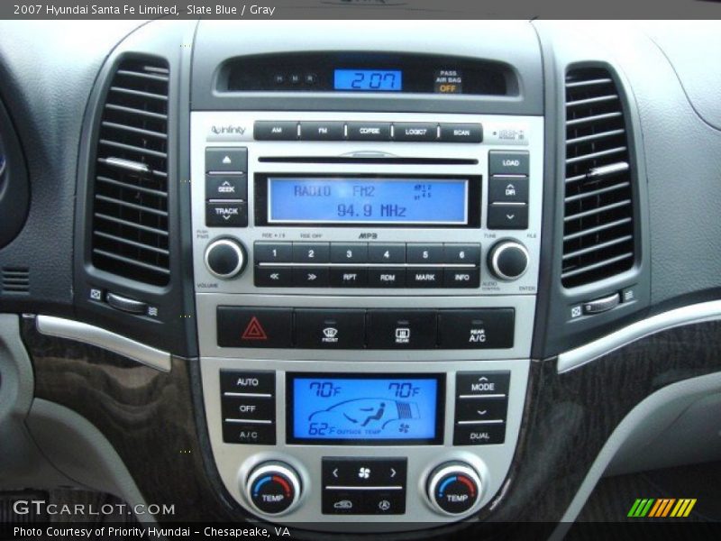 Slate Blue / Gray 2007 Hyundai Santa Fe Limited