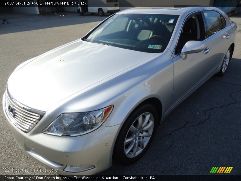 Mercury Metallic / Black 2007 Lexus LS 460 L