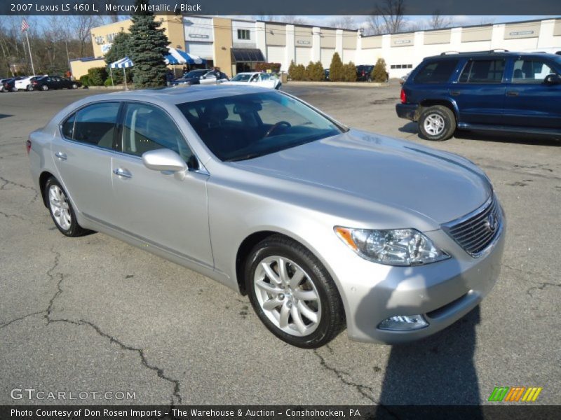 Mercury Metallic / Black 2007 Lexus LS 460 L