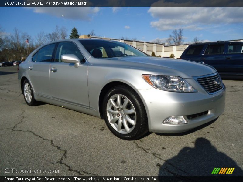 Mercury Metallic / Black 2007 Lexus LS 460 L