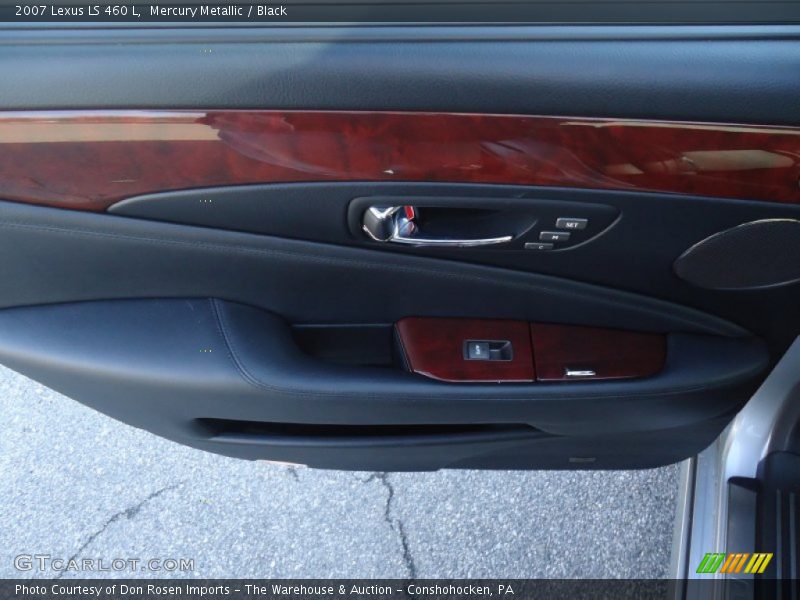 Mercury Metallic / Black 2007 Lexus LS 460 L