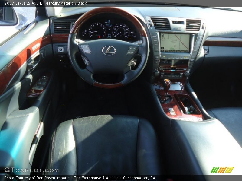 Mercury Metallic / Black 2007 Lexus LS 460 L