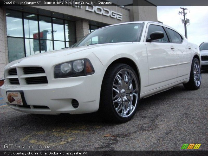 Stone White / Dark Slate Gray/Light Graystone 2006 Dodge Charger SE