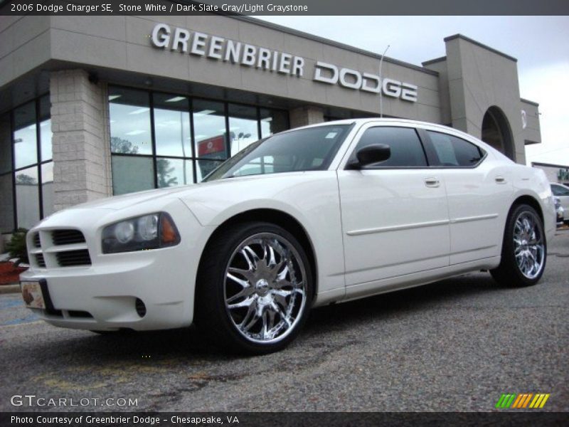 Stone White / Dark Slate Gray/Light Graystone 2006 Dodge Charger SE
