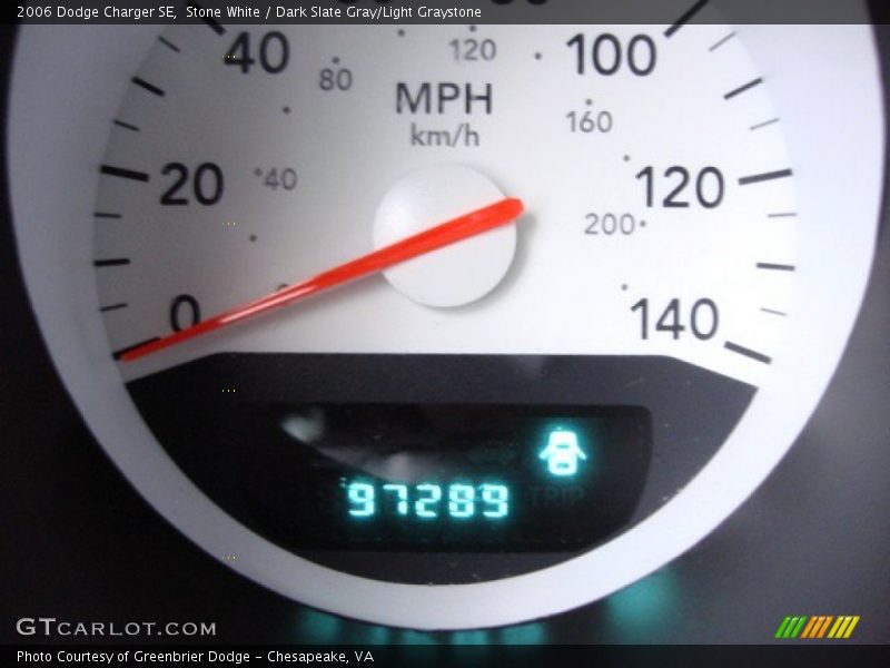 Stone White / Dark Slate Gray/Light Graystone 2006 Dodge Charger SE